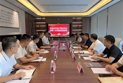 驻马店市不动产登记交易中心领导<br>莅临黄淮国资地产国资金顶项目调研指导